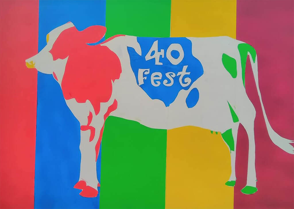 Photo of the FortyFest cow