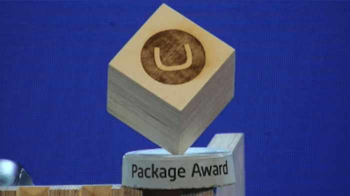 Umbraco CodeGarden 2021 Package Award statue.