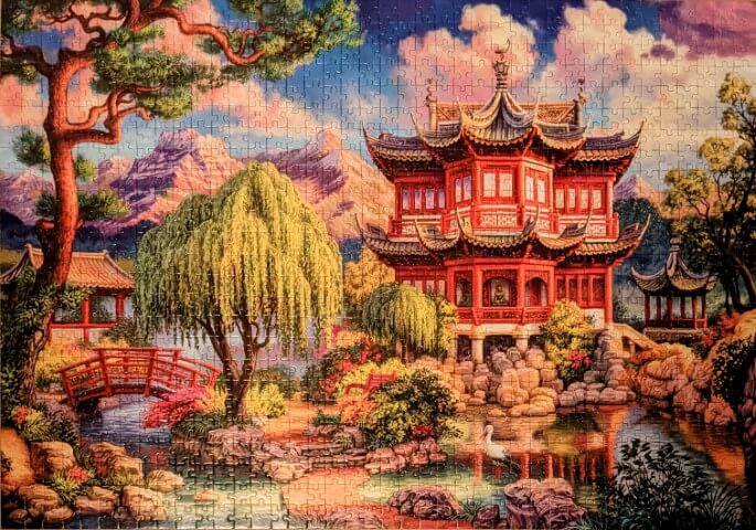 Secret Temple. 1,000 piece jigsaw.